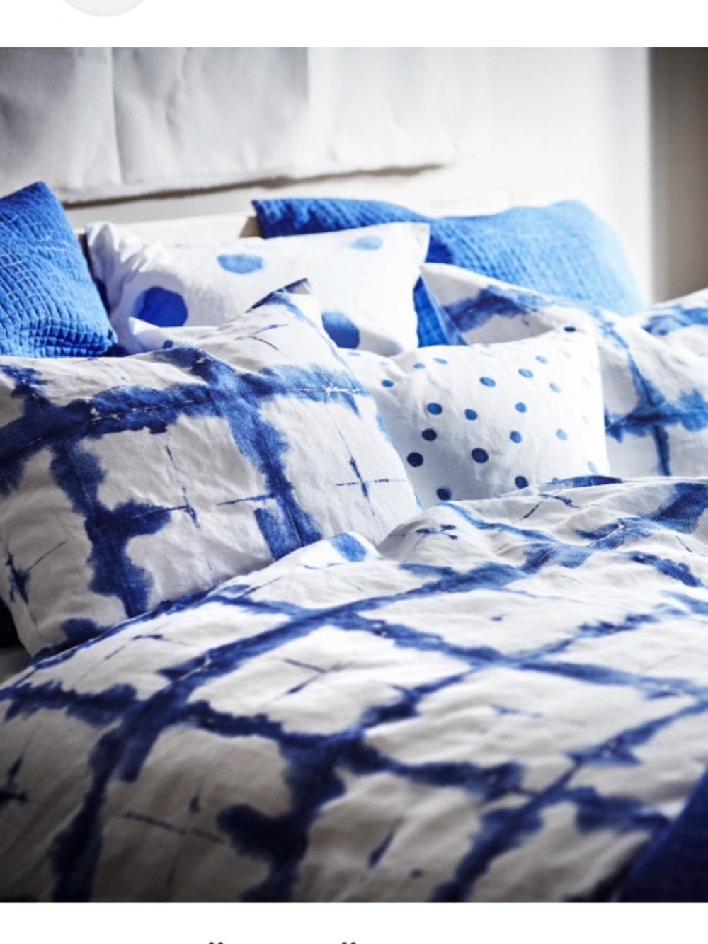 IKEA 100% Linen Tie Dye Euro Pillow Sham • Limited Edition 2019 • NWOT